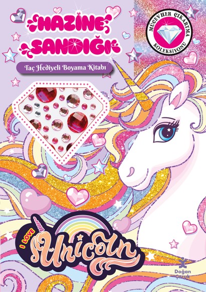 Unicorn – Hazine Sandığı Taç Hediyeli Boyama Kitabı • Doğan Yayınları