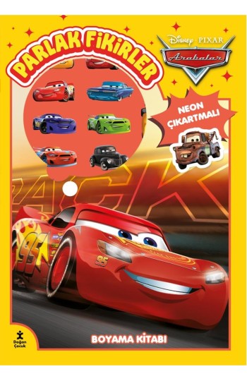 Disney Arabalar Parlak Fikirler Neon Çıkartmalı Boyama Kitabı