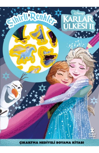 Disney Karlar Ülkesi Sihirli Renkler Çıkartmalı Boyama Kitabı