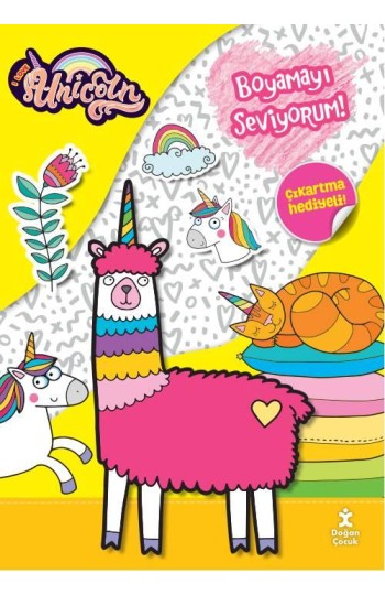I Love Unicorn Boyamayı Seviyorum