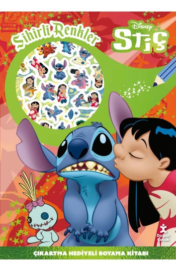 Disney Stiç Sihirli Renkler Çıkartmalı Boyama Kitabı