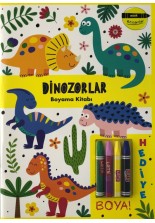 Minik Ressamlar Dinozorlar Boyama Kitabı
